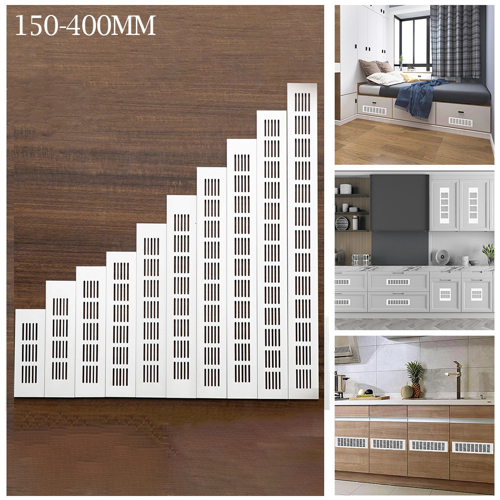Home Bathroom Ventilation - 60mm Aluminium Rectangular Cabinet Wardrobe Air