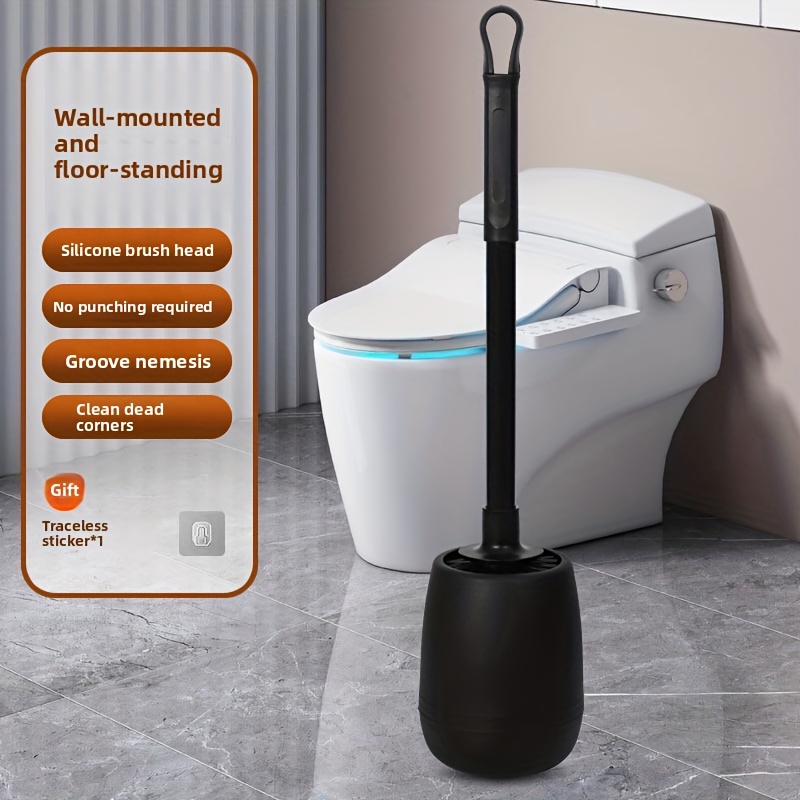 Home Bathroom Cleaning Kit - ​Multi-Functional Ventilated Toilet Brush Set-Wall-Mounted &