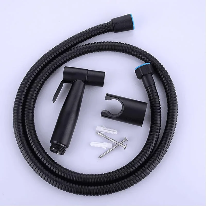 Home Bathroom Cleaning Kit - Toilet Bidet Faucet Black Handheld Sprayer
