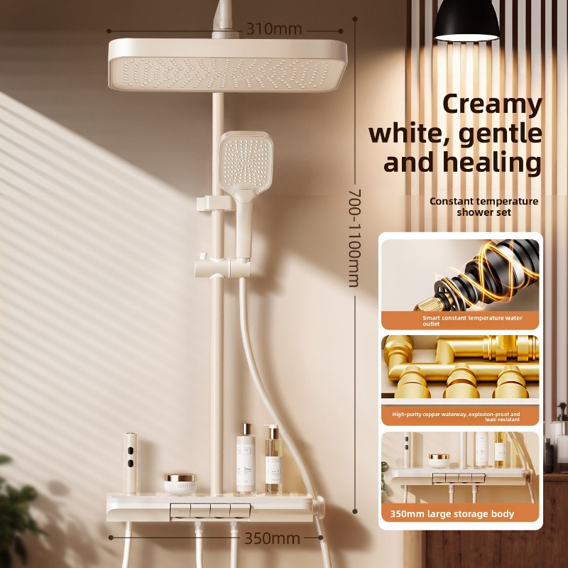 Home Bathroom Set - Thermostatic Shower Set All Copper Home
