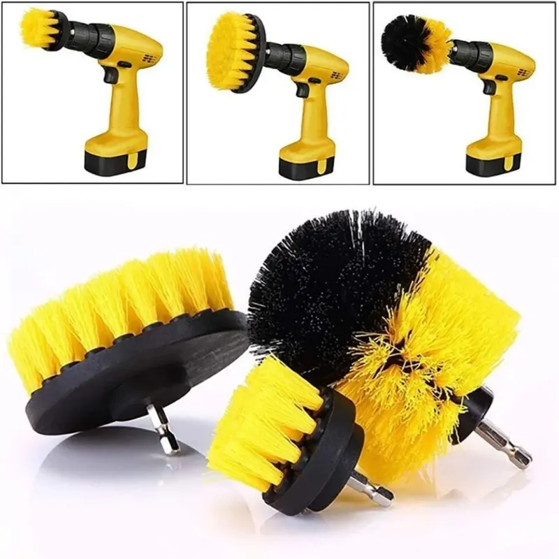 Home Bathroom Cleaning Kit - 3 pcs/set drill brush set power