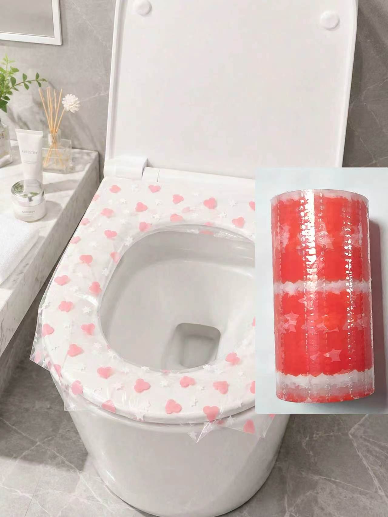 Home Bathroom Supplies - 133pcs/roll disposable toilet seat covers, waterproof