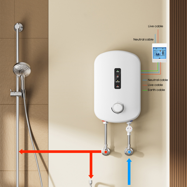 Home Bathroom Geyser - Home Smart Low Power 3.5kW 4.5kW