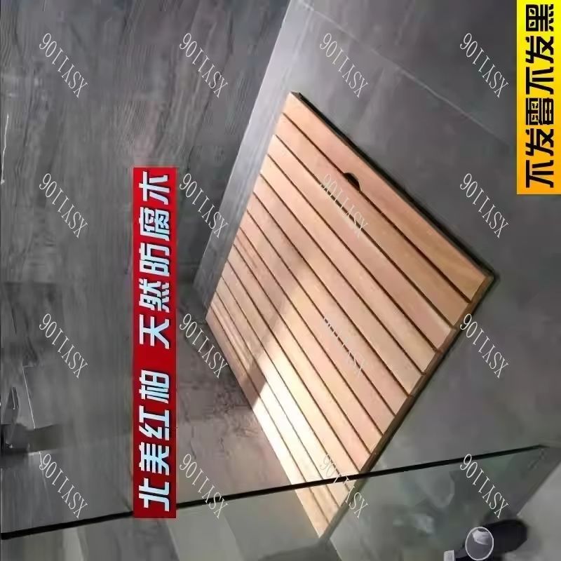 Non Slip Bath Mat - Non-Slip Wooden Bath Mat Anti-Corrosion Wood