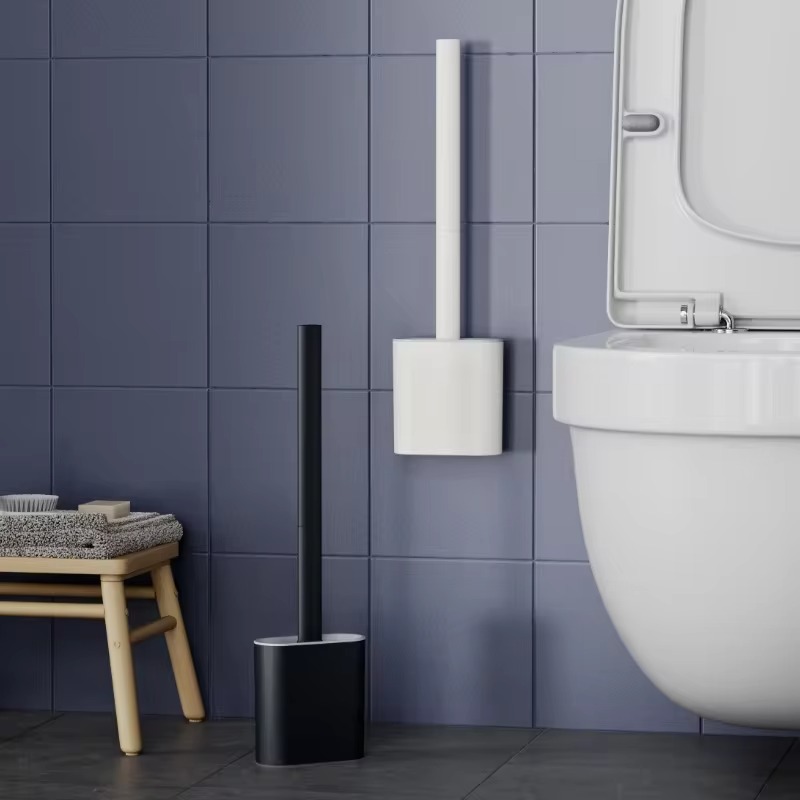 Home Bathroom Cleaning Kit - 1PC Black Wall Mounted Toilet Brush