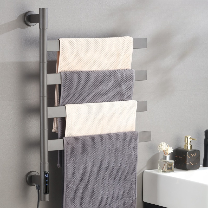 Towel Warmer Electric - Electric Heated Towel Rail Rotatable Bathroom
