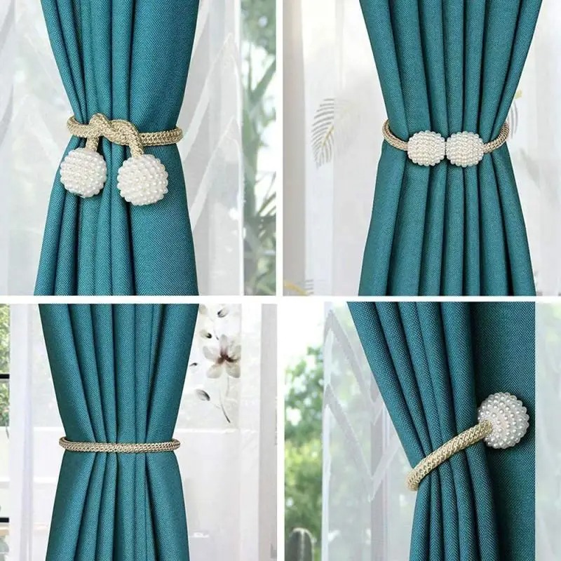 1/2PCS Pearl Magnetic Curtain  - đánh giá và giá Home Bathroom Supplies