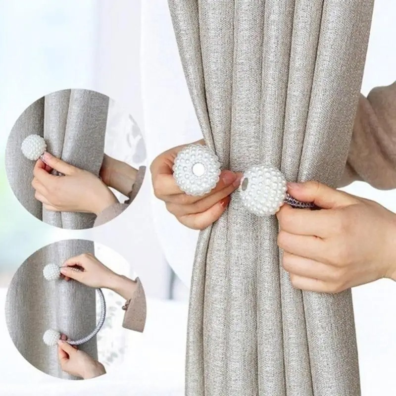 1/2PCS Pearl Magnetic Curtain  - đánh giá và giá Home Bathroom Supplies