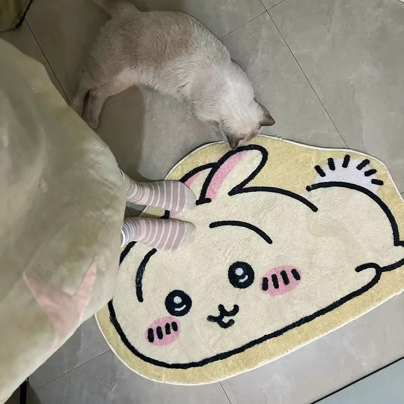 Hot Chiikawa Cartoon Rug Anime - đánh giá và giá Home Bathroom Supplies