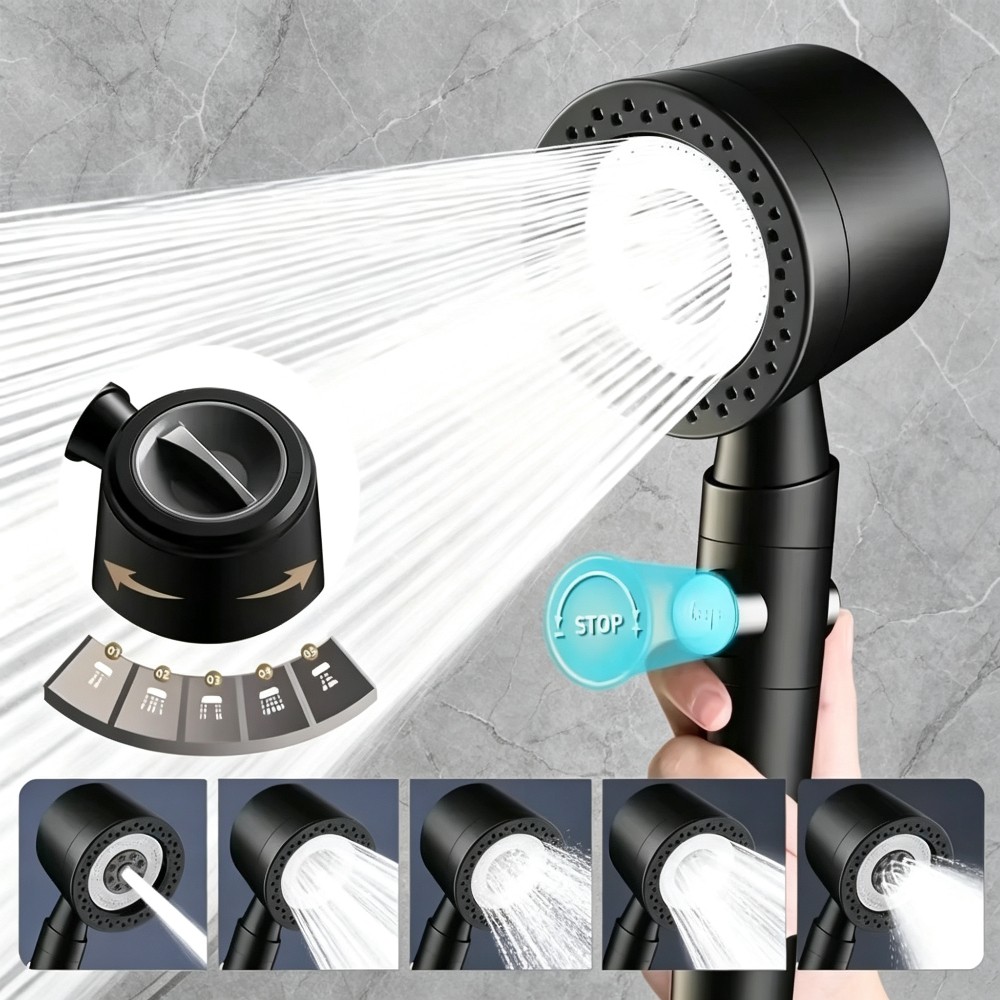 High-Pressure Handheld Shower  - đánh giá và giá Home One Bathroom Accessories