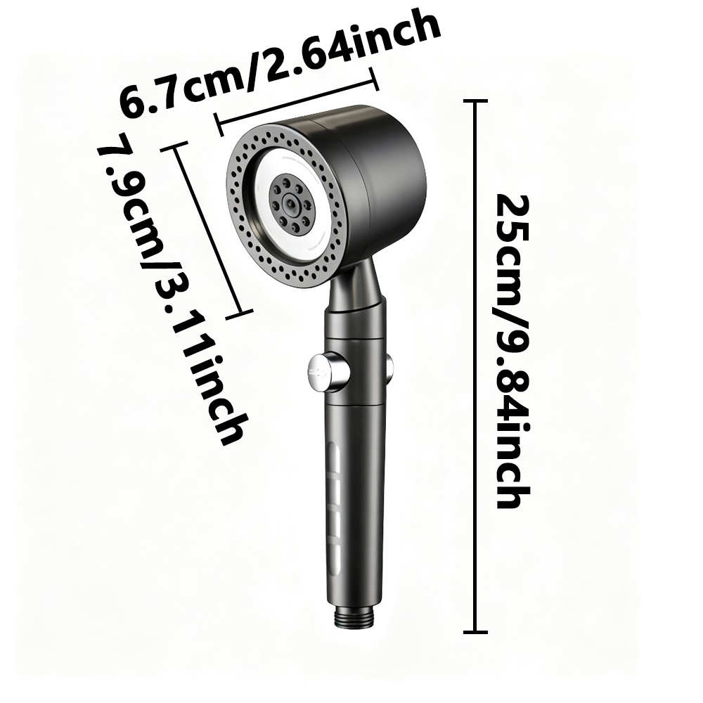 High-Pressure Handheld Shower  - đánh giá và giá Home One Bathroom Accessories