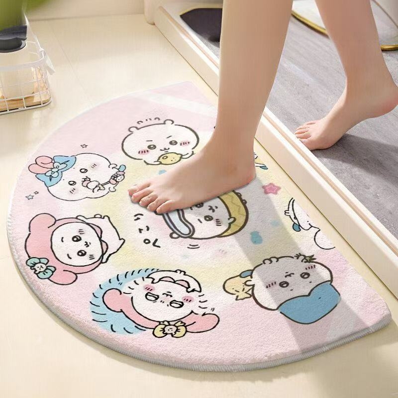 Chiikawa Semi Circle Bath Mat  - đánh giá và giá Non Slip Bath Mat