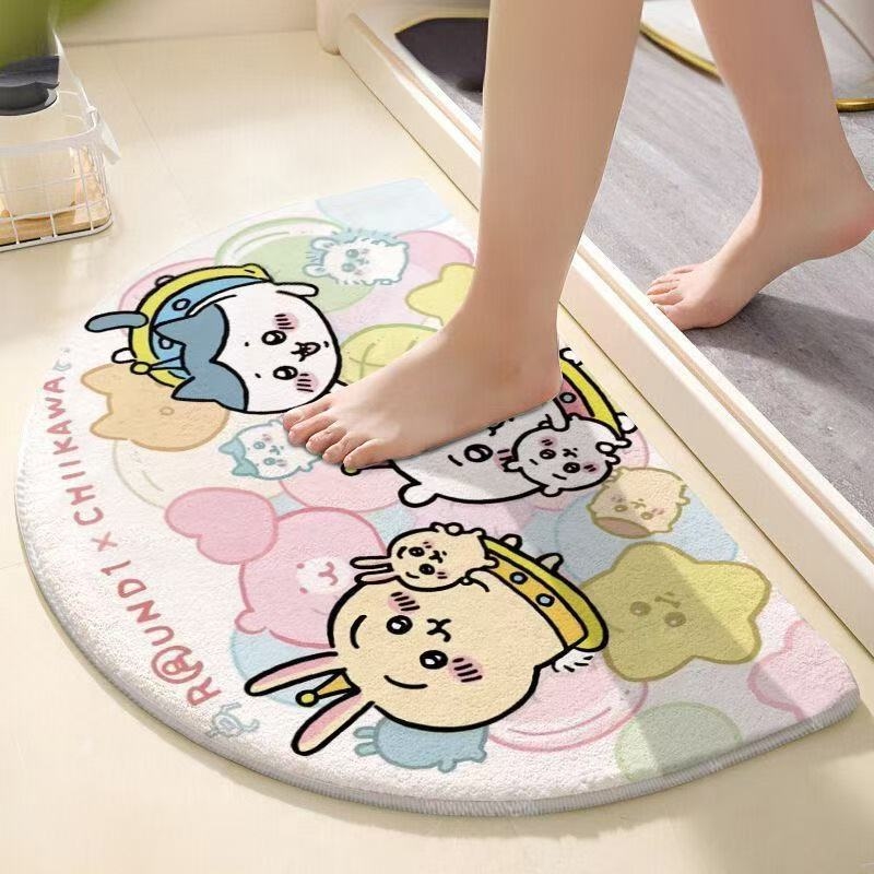 Chiikawa Semi Circle Bath Mat  - đánh giá và giá Non Slip Bath Mat