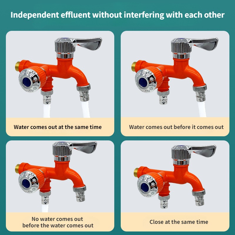 Faucet Double Outlet Dual Cont - đánh giá và giá Home Bathroom Fittings