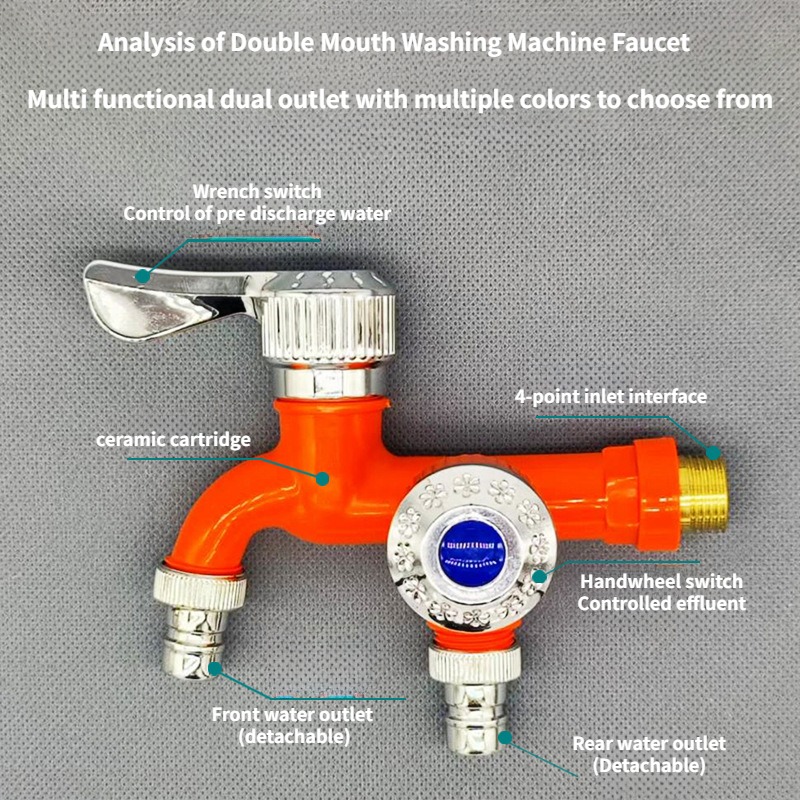 Faucet Double Outlet Dual Cont - đánh giá và giá Home Bathroom Fittings