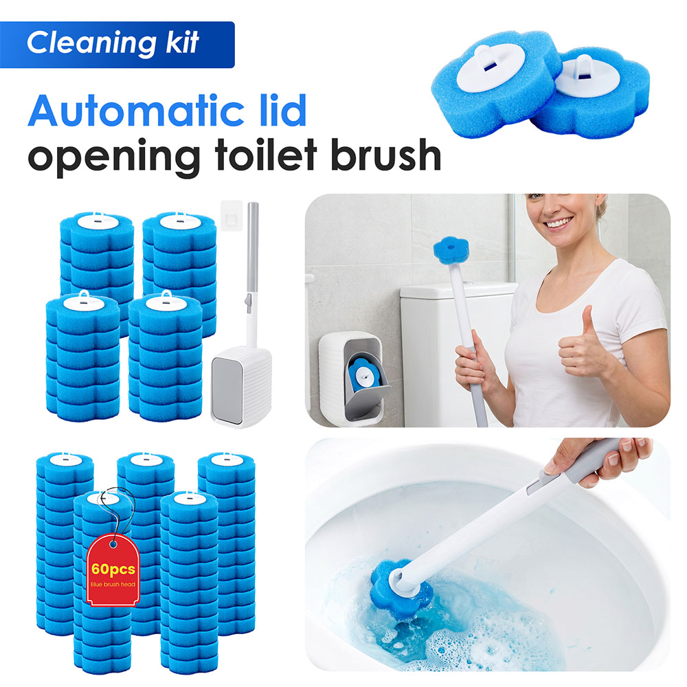 New Toilet Brush & Holder Set  - đánh giá và giá Home Bathroom Cleaning Kit