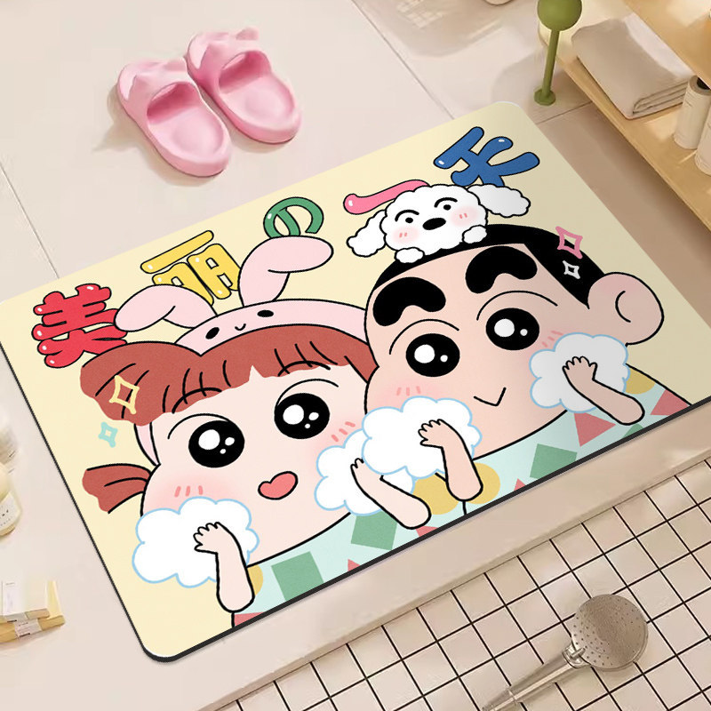 Crayon Shin-Chan Cartoon Diato - đánh giá và giá Non Slip Bath Mat