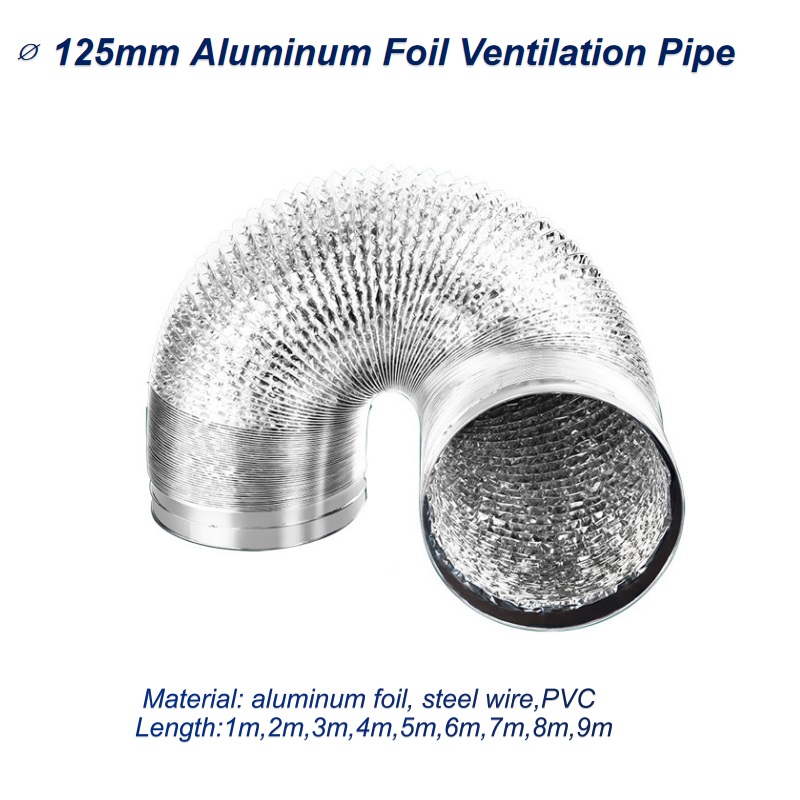 ∅125mm Aluminum Foil Ventilati - đánh giá và giá Home Bathroom Ventilation