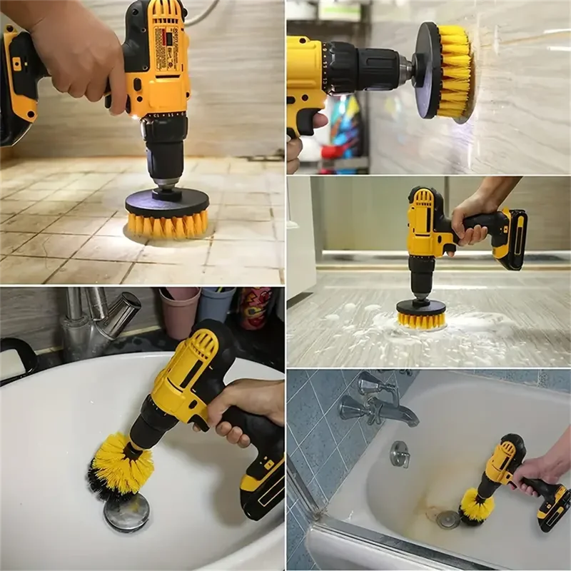 3 pcs/set drill brush set powe - đánh giá và giá Home Bathroom Cleaning Kit