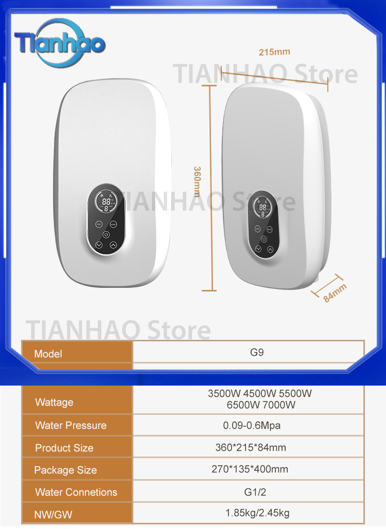 Mechanical Instant Electric Ta - đánh giá và giá Home Bathroom Geyser