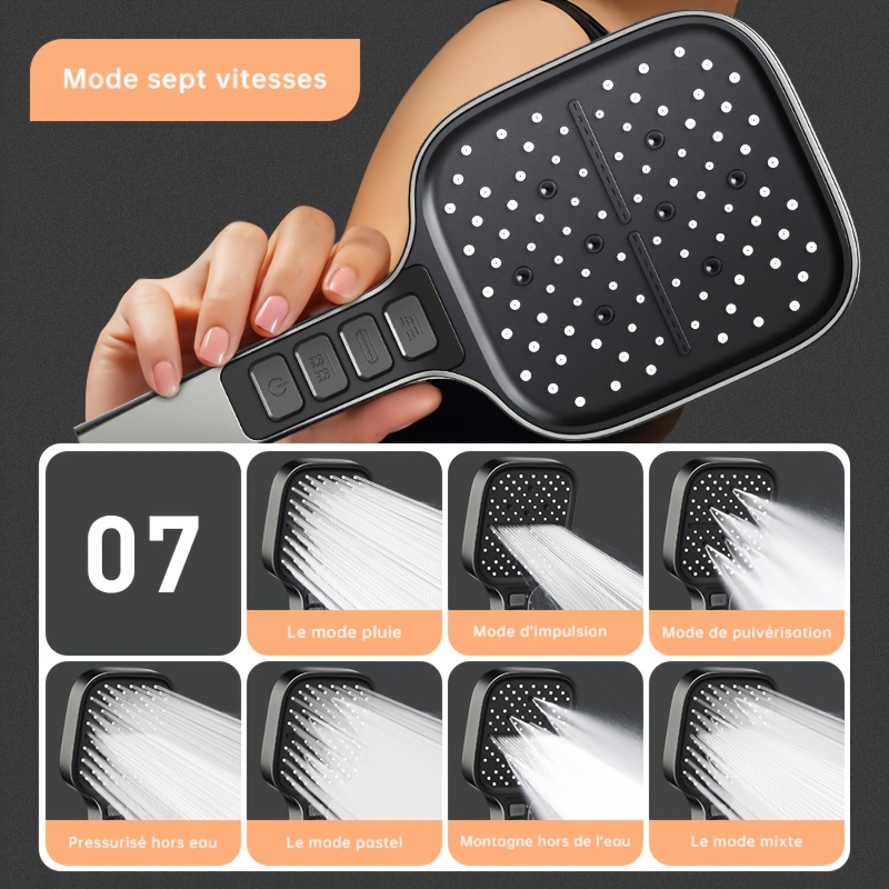 7 Setting Silver Handheld Show - đánh giá và giá Home One Bathroom Accessories