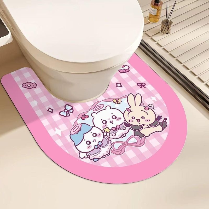 Cute Chiikawa U Shaped Toilet  - đánh giá và giá Home One Bathroom Accessories