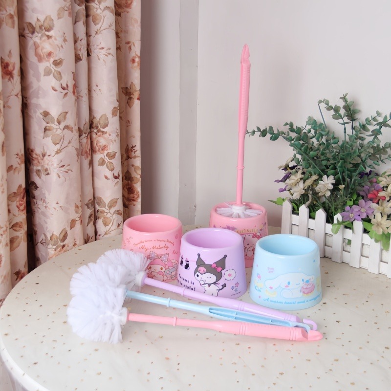 Hello Kitty Long-Handled Soft- - đánh giá và giá Home Bathroom Cleaning Kit