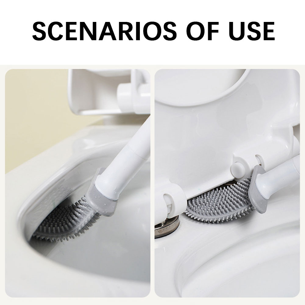 Silicone Toilet Brush With Hol - đánh giá và giá Home Bathroom Cleaning