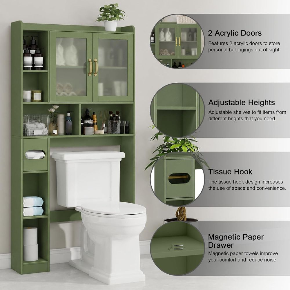 Space-Saving Acrylic Over-the- - đánh giá và giá Home For Bathroom