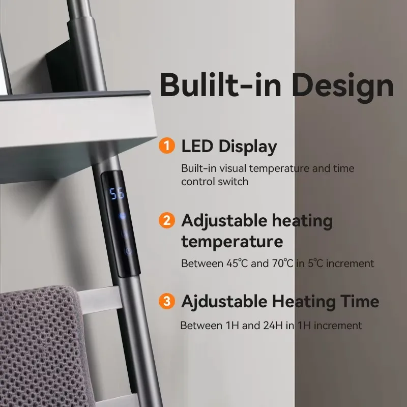 Towel Heated Holder Bathroom E - đánh giá và giá Towel Warmer Electric