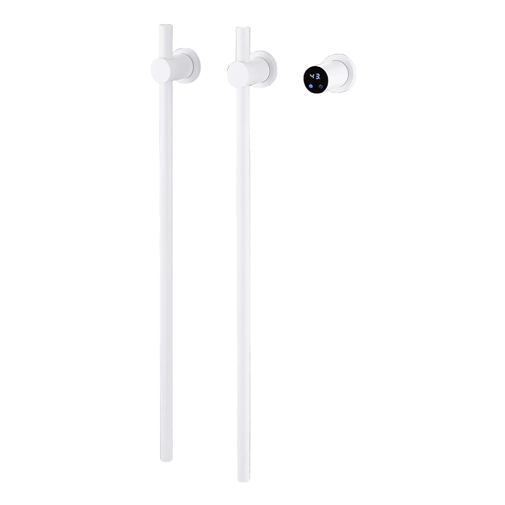Vertical Matte White 80.5x2.2c - đánh giá và giá Towel Warmer Electric