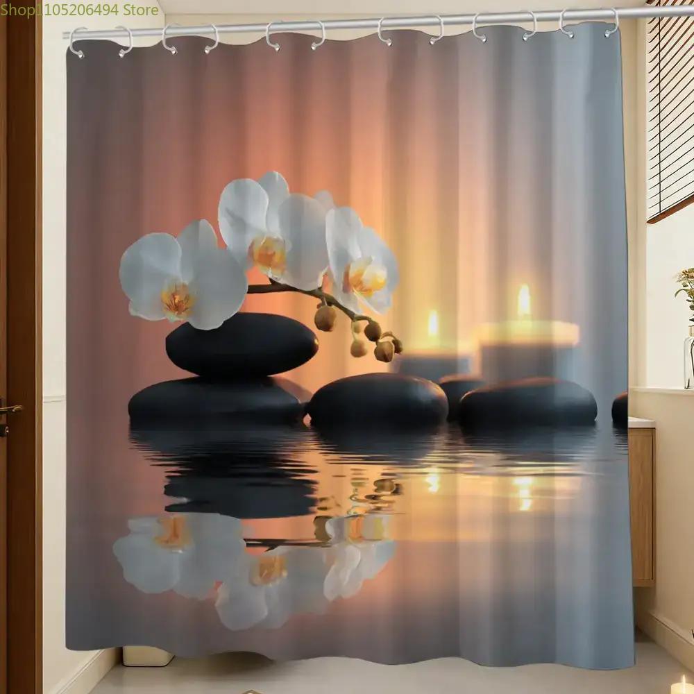Zen Orchid and Stones Shower C - đánh giá và giá Home Bathroom Spa Ideas